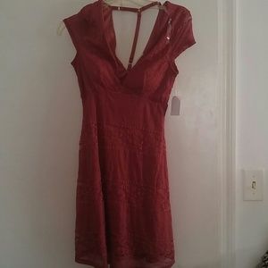 Charlotte Russe maroon dress